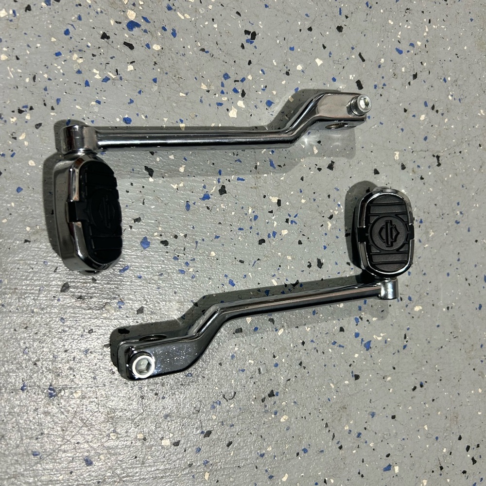 Chrome Motorcycle Shift Levers and Pegs